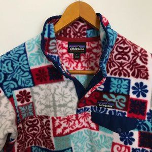 Patagonia Small Fleece Multi-Color Patch Pullover